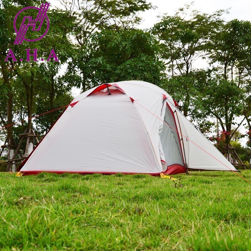 Cheap Goat Tents Outdoor Double Aluminum Rod Tent Fully Quick Opening Tents Waterproof Canopy Camping Hiking Tent Beach Family Travel Tools   
